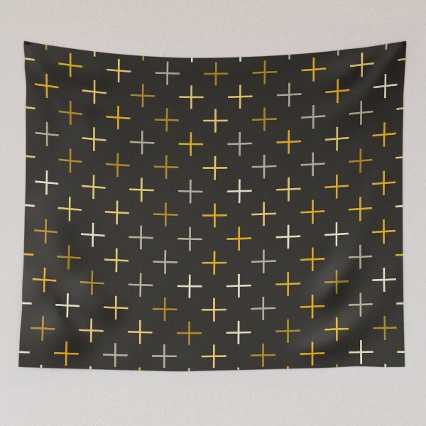 Item preview, Golden Plus — Modern Geometric Cross Pattern designed and sold by TexSta.
