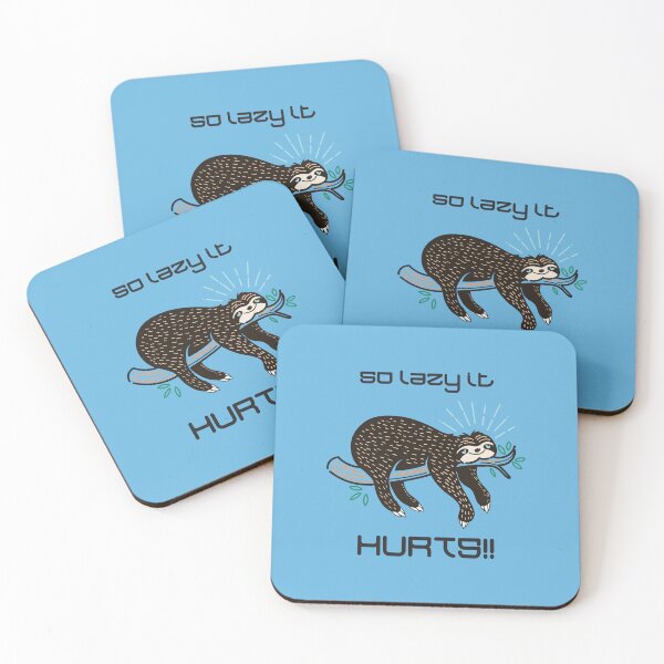 Item preview, So Lazy It Hurts!! (on Blue) designed and sold by PawsitiveMum3.