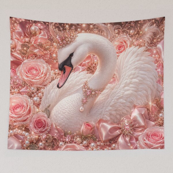 Item preview, Pink Pearl Swan designed and sold by Gold&pixels.