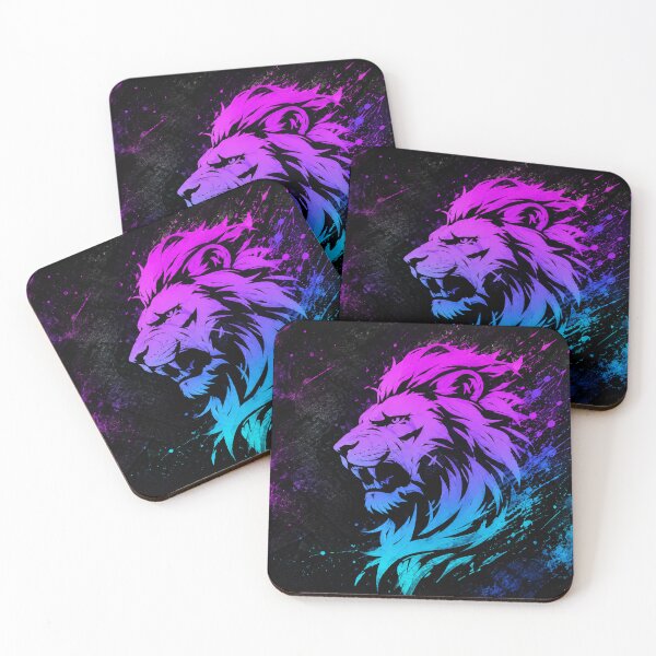 Item preview, Neon Lion: Unleash the Power Within designed and sold by Fei Long Design Hub.