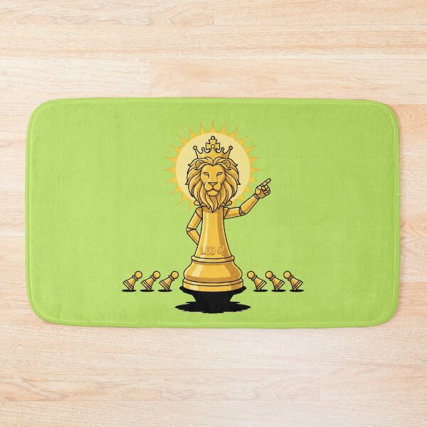 Item preview, Leo Zodiac King Lion Chess Piece with Sun Halo designed and sold by Rare By Hero.