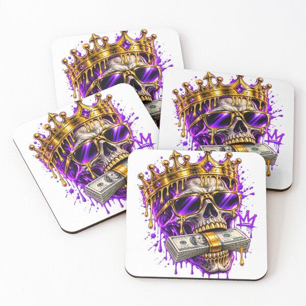Item preview, Crowned Money Skull Streetwear designed and sold by VYBORA Studio.