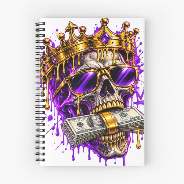 Item preview, Crowned Money Skull Streetwear designed and sold by VYBORA Studio.