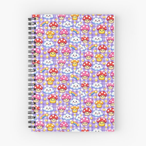 Item preview, Aesthetic Pastel Mushroom Kingdom Seamless Pattern Art designed and sold by Ink-verse-.