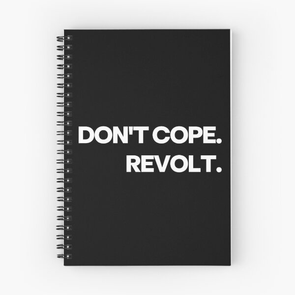 Item preview, Don’t Cope Revolt Bold Rebellion Quote designed and sold by Word Fever.