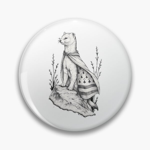 Item preview, Breton Ermine  Guardian Of The Gwenn Ha Du designed and sold by rianroblewski.