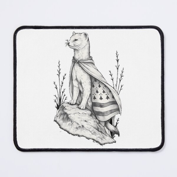 Item preview, Breton Ermine Guardian Of The Gwenn Ha Du designed and sold by rianroblewski.