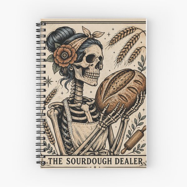 Item preview, Sourdough Baker Tarot Card, Funny Vintage Homemaker Baking, Halloween Homemaker designed and sold by Cchotlan.