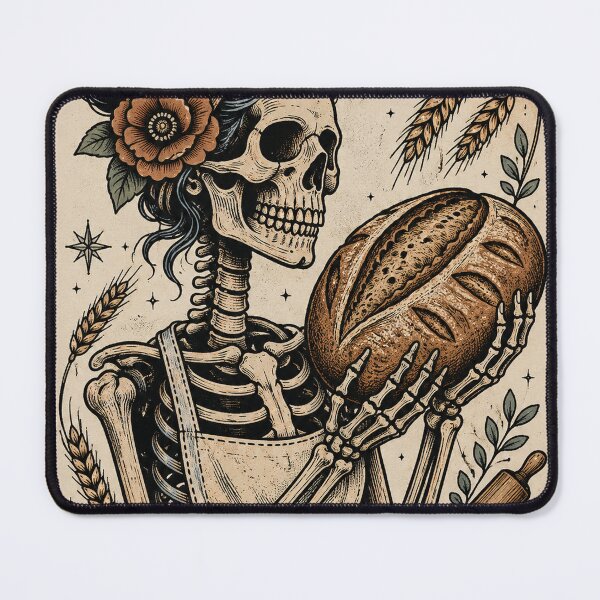 Item preview, Sourdough Baker Tarot Card, Funny Vintage Homemaker Baking, Halloween Homemaker designed and sold by Cchotlan.