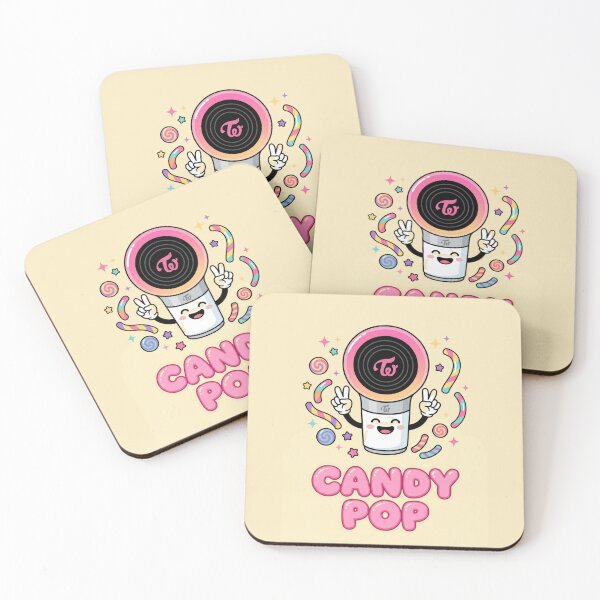 Item preview, Cute Candy Lightstick Kawaii Twice Fan Art designed and sold by kpopbuzzer.