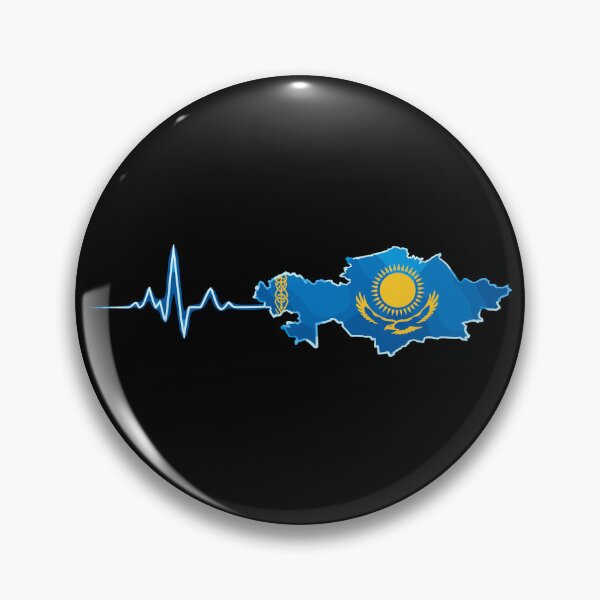 Item preview, Kazakhstan Flag ECG Heartbeat T-Shirt designed and sold by Pineapple-Tree.