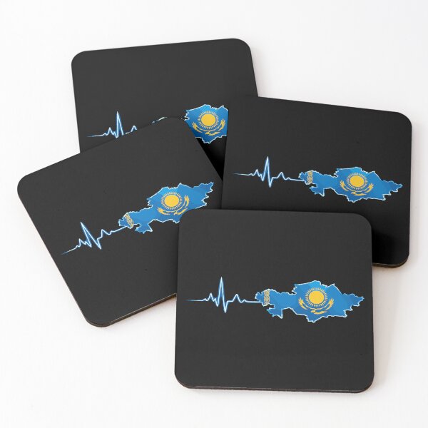 Item preview, Kazakhstan Flag ECG Heartbeat T-Shirt designed and sold by Pineapple-Tree.