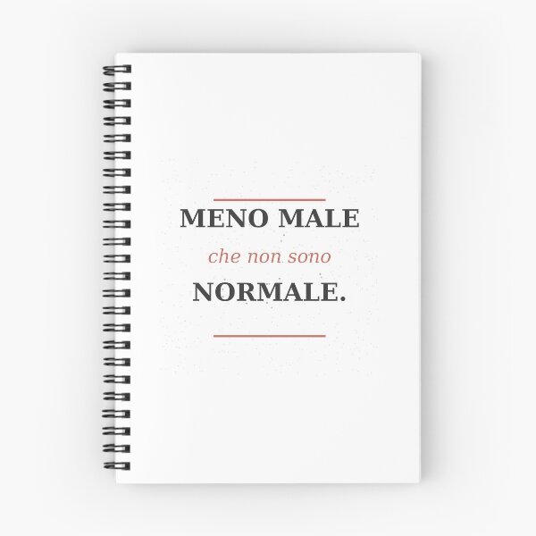 Item preview, Meno Male Che Non Sono Normale - Distressed Typography designed and sold by Collateral-.
