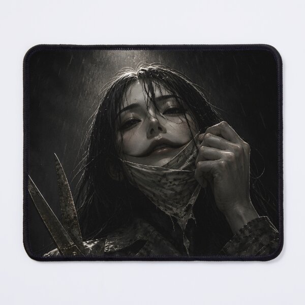 Item preview, Kuchisake Onna Crimson Shears J Horror Art designed and sold by MouradStudio.