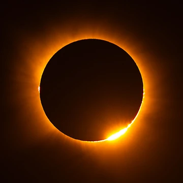 Artwork thumbnail, Diamond ring eclipse by MomosDrawing
