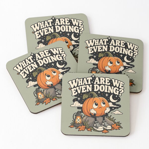 Item preview, Existential Pumpkin – What Are We Even Doing? Funny Halloween Pumpkin designed and sold by warlistop.