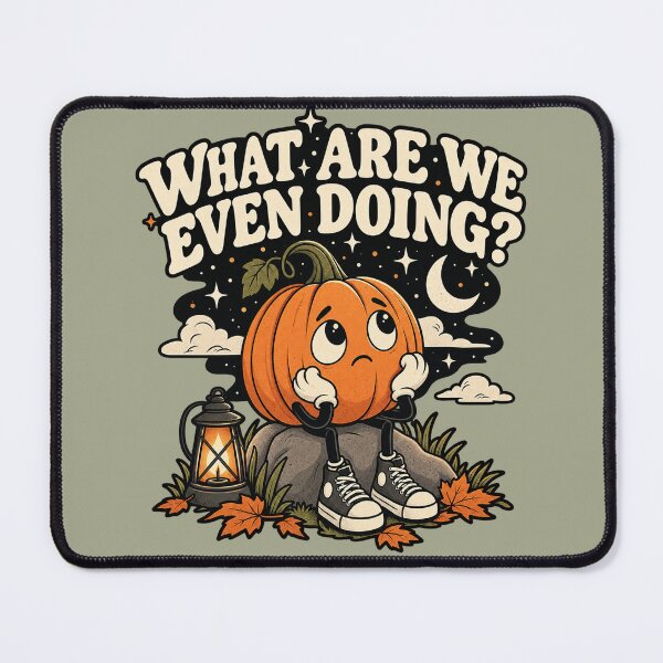 Item preview, Existential Pumpkin – What Are We Even Doing? Funny Halloween Pumpkin designed and sold by warlistop.