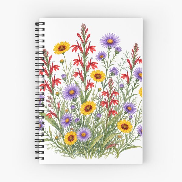 Item preview, Wildflowers in Red, Yellow, and Blue designed and sold by cbfineart.