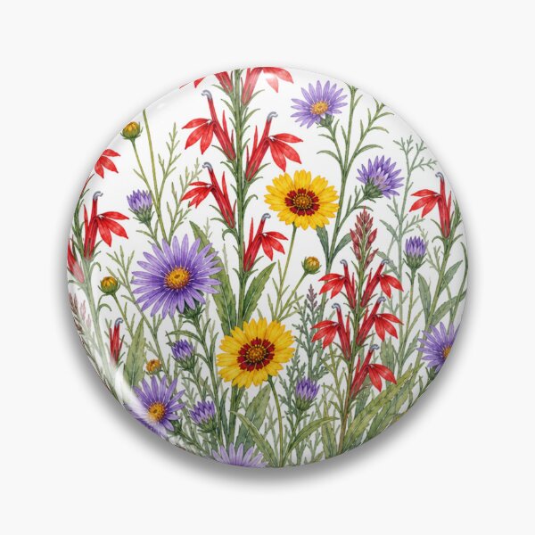 Item preview, Wildflowers in Red, Yellow, and Blue designed and sold by cbfineart.