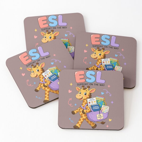 Item preview, ESL Support Giraffe Retro Design designed and sold by MOCH- ART.