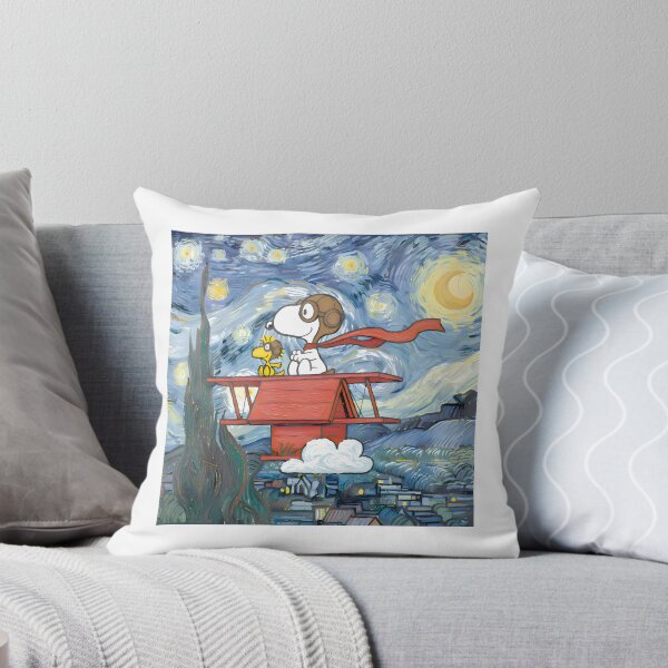 Item preview, Snoopy And Woodstock Flying Adventure Starry Night M PERFECT GIFT FOR YOU AND FRIENDS designed and sold by kimcstein.