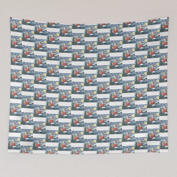 Item preview, Snoopy And Woodstock Flying Adventure Starry Night M PERFECT GIFT FOR YOU AND FRIENDS designed and sold by kimcstein.