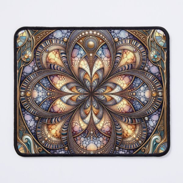 Item preview, Fractal Stained-Glass Rosette Kaleidoscope designed and sold by Frackxion.