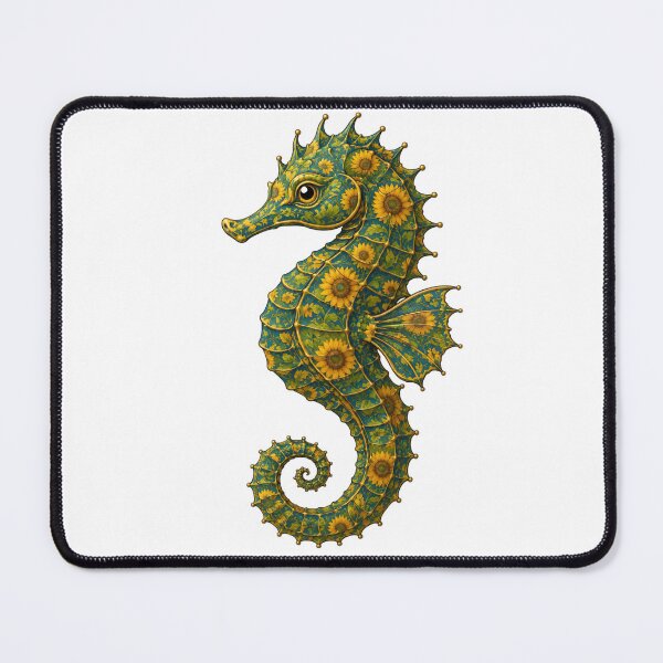 Item preview, Sunflower Seahorse | Ocean Sunflower Art Collection designed and sold by Zaru Art Studio.