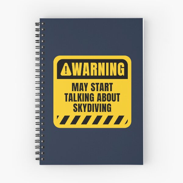 Item preview, Skydiving Funny Warning Sign designed and sold by MaryAller.
