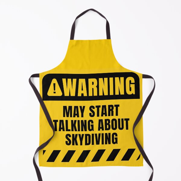 Item preview, Skydiving Funny Warning Sign designed and sold by MaryAller.