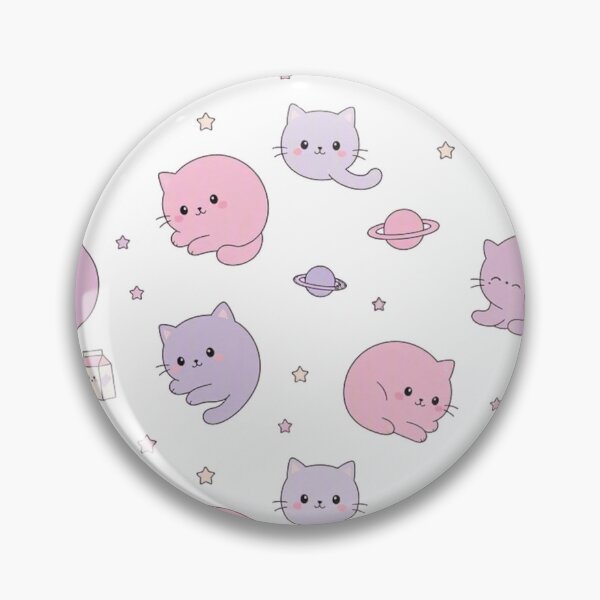 Item preview, Cute Kawaii Space Cats & Planets Seamless Pattern designed and sold by Dabis26.