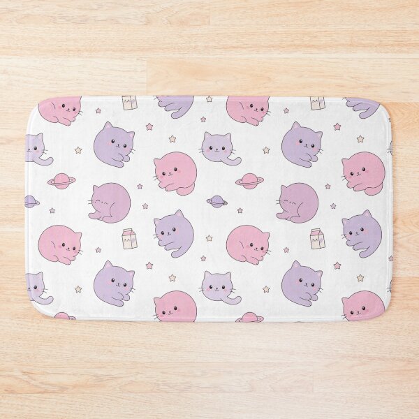 Item preview, Cute Kawaii Space Cats & Planets Seamless Pattern designed and sold by Dabis26.