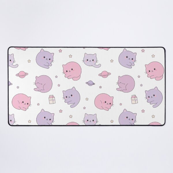 Item preview, Cute Kawaii Space Cats & Planets Seamless Pattern designed and sold by Dabis26.