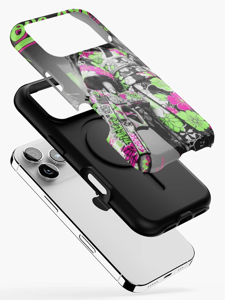 Thumbnail 2 of 4, iPhone Case, Neon Ritual: When Patterns Go Tactical designed and sold by Print Fiction.