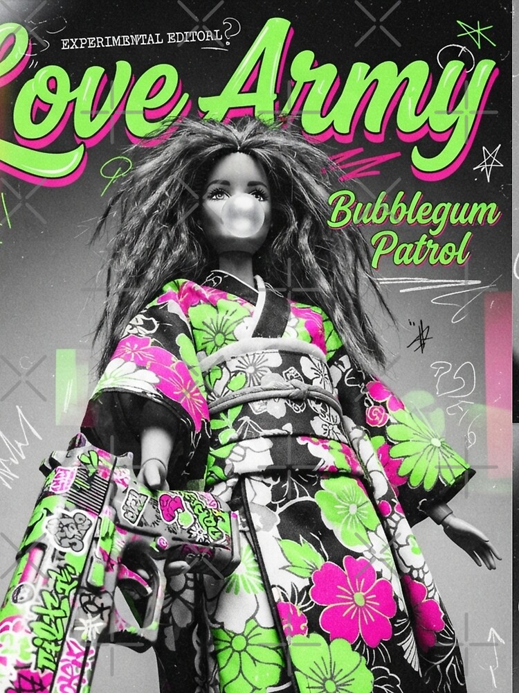 Thumbnail 3 of 3, Scarf, Neon Ritual: When Patterns Go Tactical designed and sold by BzzLab.