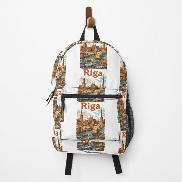 Item preview, Riga 1800: Vintage Livonian Hanseatic City Retro Design designed and sold by Pineapple-Tree.