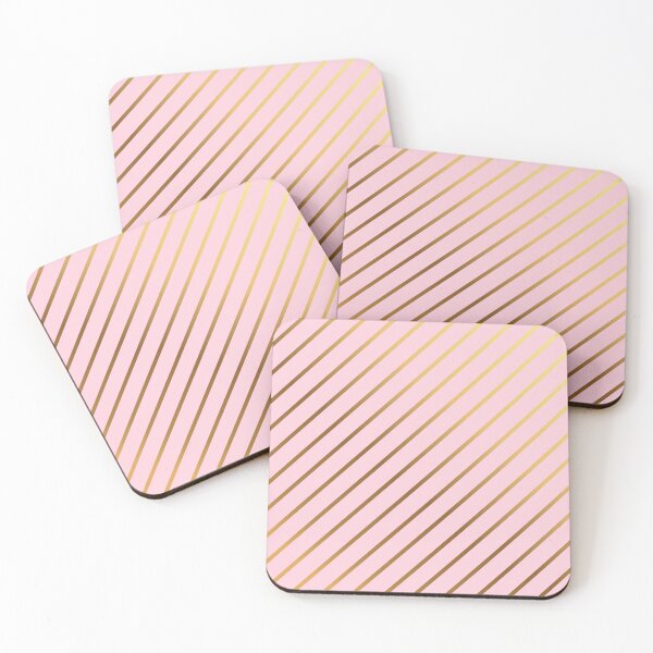 Item preview, Gold Diagonal Lines Baby Pink Background designed and sold by GemsAnatomy.