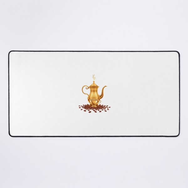Item preview, Golden Arabic Dallah Coffee & Calligraphy Art designed and sold by Mamamonir.
