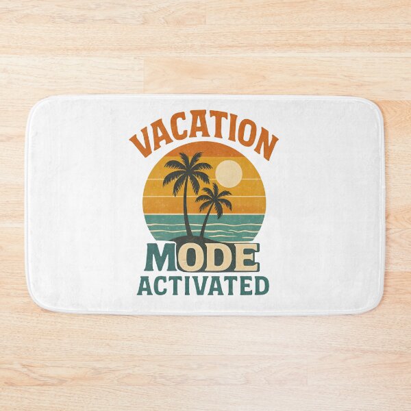 Item preview, Vacation Mode Activated Retro Sunset Palm Trees Beach designed and sold by Photo-Sphere101.