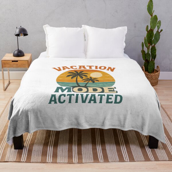 Item preview, Vacation Mode Activated Retro Sunset Palm Trees Beach designed and sold by Photo-Sphere101.