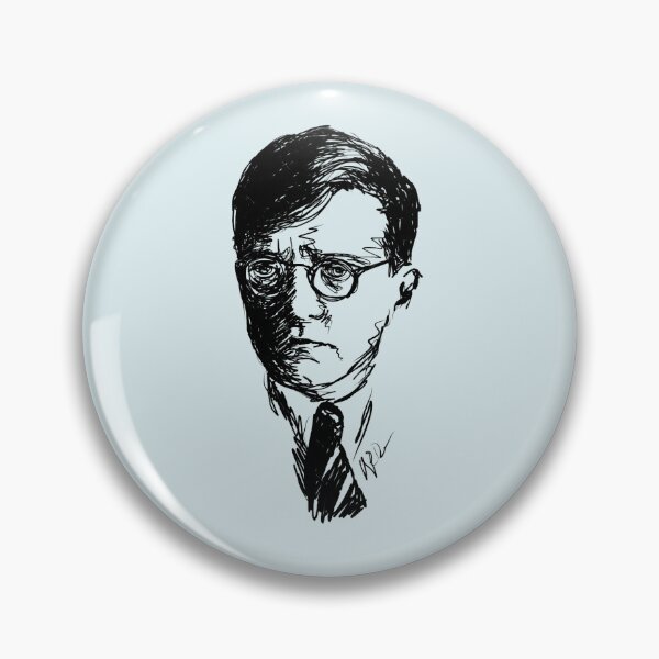 Item preview, Shostakovich drawing in black designed and sold by Johnieclaire.