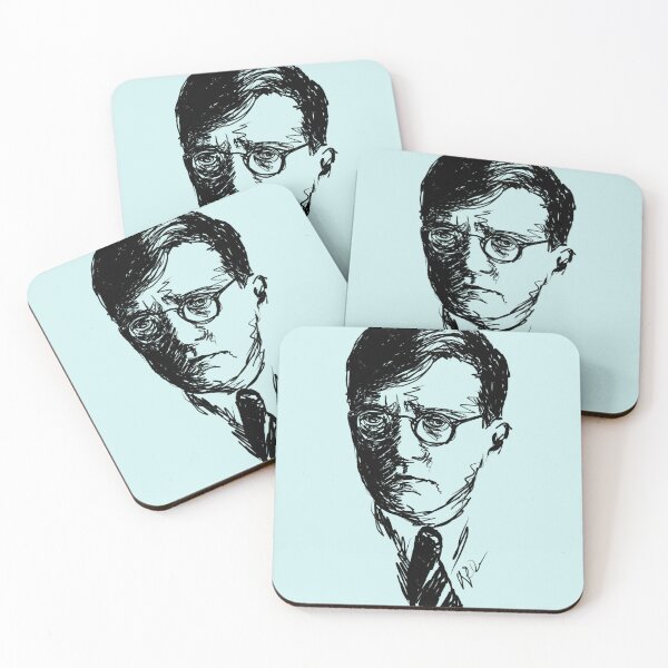 Item preview, Shostakovich drawing in black designed and sold by Johnieclaire.