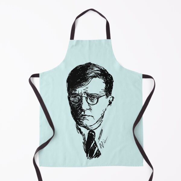 Item preview, Shostakovich drawing in black designed and sold by Johnieclaire.