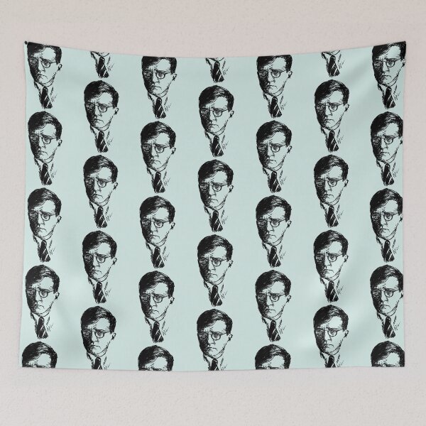 Item preview, Shostakovich drawing in black designed and sold by Johnieclaire.