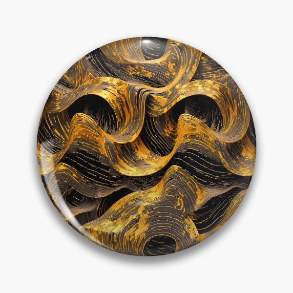 Item preview, Golden Flow Abstract Pattern designed and sold by GRFORA.
