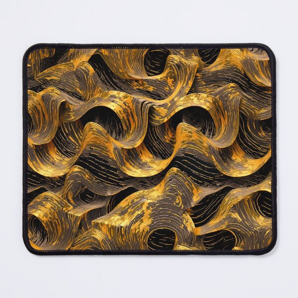 Item preview, Golden Flow Abstract Pattern designed and sold by GRFORA.