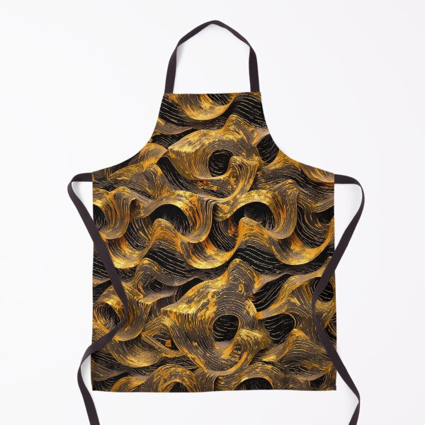 Item preview, Golden Flow Abstract Pattern designed and sold by GRFORA.