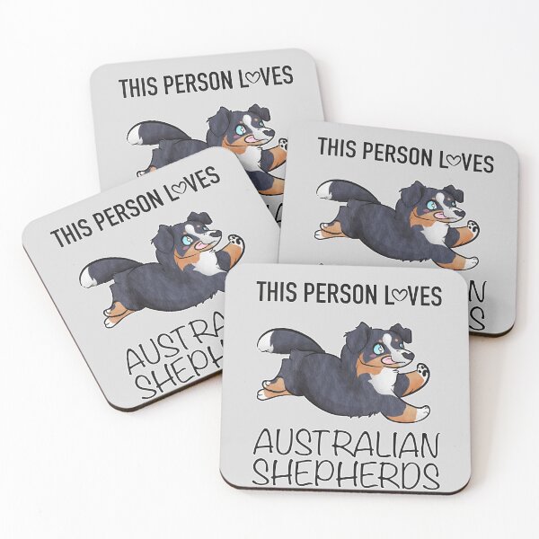 Item preview, This Person Loves AUSTRALIAN SHEPHERDS (Natural) designed and sold by Sparklepupfaeri.