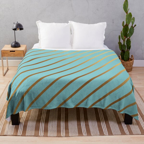 Item preview, Gold Diagonal Lines Bohemian Blue Background designed and sold by GemsAnatomy.