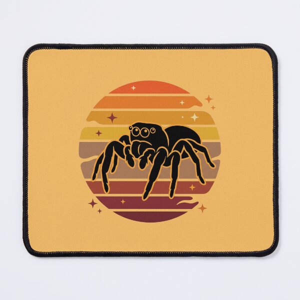 Item preview, Vintage 70s Retro Sunset Jumping Spider Cute Arachnid Exotic Pet Lover Art designed and sold by MarCinu Art.